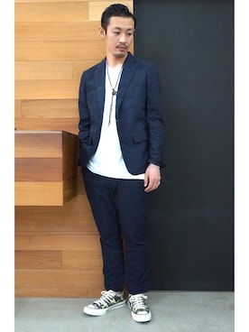 「nonnative(ノンネイティブ)のアイテム(パンツ)」を使った、watarukitahamaさん(メンズ・174cm)の春コーディネート
