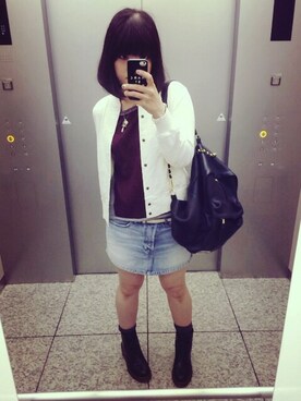 「JOURNAL STANDARD relume（ジャーナルスタンダード　レリューム）のアイテム（スタジャン）」を使った、wakaさん（レディース・166cm）の秋コーディネート