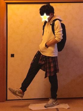 「Gregory」｜「アイテム（スラックス）」を使った、kokiさん（メンズ・166cm）の秋コーディネート