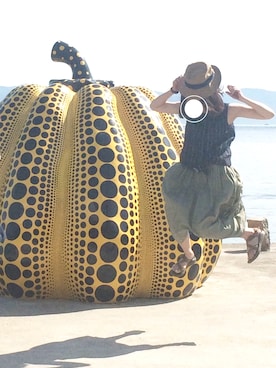 「直島」｜「アイテム（ワンピース/ドレス）」を使った、 ☞  m o p .さん（レディース・160cm）の夏コーディネート
