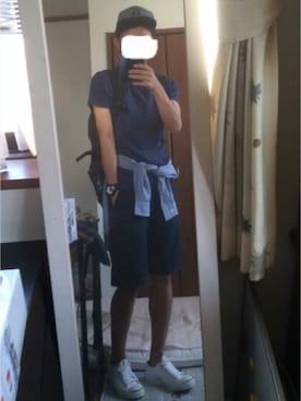 「SEVENDAYS=SUNDAY（セブンデイズサンデイ）のアイテム（シャツ/ブラウス、ホワイト系）」を使った、まーくんさん（メンズ・173cm）の秋コーディネート