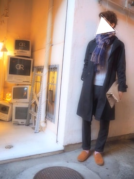 「栄」｜「アイテム（ジャケット/アウター）」を使った、わたさん（メンズ・180cm）の冬コーディネート