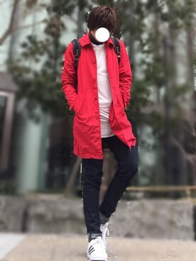 赤いコート のメンズ人気ファッションコーディネート Wear