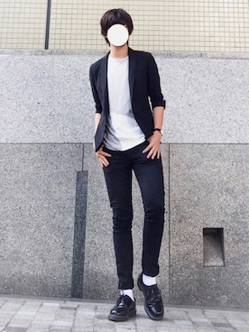 「Daniel Wellington（ダニエルウェリントン）の【Daniel Wellington】レザーバンド３６ＭＭ（アナログ腕時計）」を使った、たちさん（メンズ・177cm）の春コーディネート