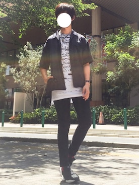 「アイテム（バングル/リストバンド）」を使った、たちさん（メンズ・177cm・10代）の夏コーディネート