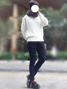 「HARE（ハレ）のアイテム（ソックス/靴下）」を使った、たちさん（メンズ・177cm）の秋コーディネート