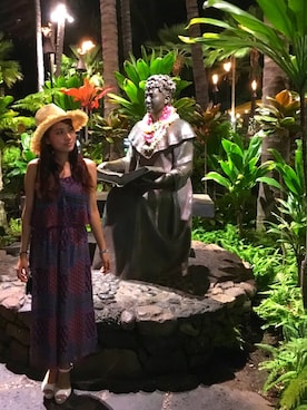 「hawaii」｜「アイテム（オールインワン・サロペット）」を使った、りぃさん（レディース・155cm）の秋コーディネート