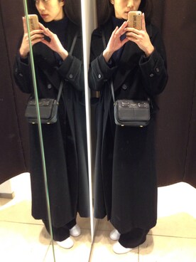 「rag & bone（ラグアンドボーン）のアイテム（バッグ）」を使った、Uki Akamatsuさん（レディース・175cm）の冬コーディネート