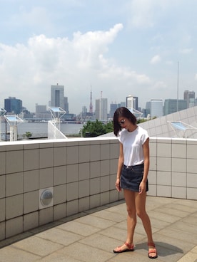 Uki Akamatsuさん（レディース・175cm）の夏コーディネート