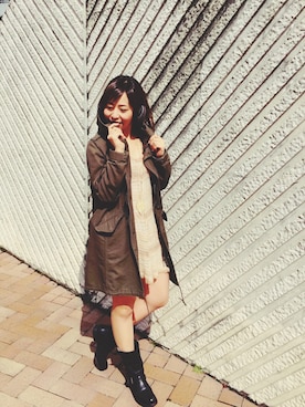 「Soareak（ソアリーク）のアイテム（ワンピース/ドレス）」を使った、YUKIHAさん（レディース・158cm）の冬コーディネート