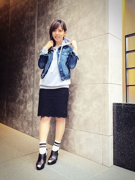 「ALBERTO FERMANI（アルベルトフェルマーニ）のアイテム」を使った、YUKIHAさん（レディース・158cm）の春コーディネート