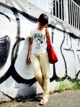 「Callipigia（カッリピージャ）のアイテム」を使った、YUKIHAさん（レディース・158cm）の夏コーディネート