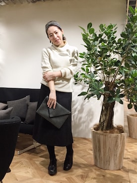 YUKIHAさん（レディース・158cm）の冬コーディネート