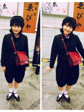「セリーヌ」｜「アイテム（スーツジャケット）」を使った、ぱきさん（レディース・155cm）の秋コーディネート