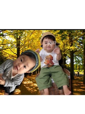 「ベレー帽推進委員会」｜ki-shi さん（キッズ・70cm）の秋コーディネート