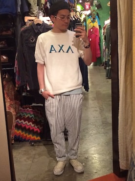 「huntingcap」｜ＴｅｅＥmさん（メンズ・171cm）の春コーディネート