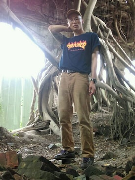 張翔さん（メンズ・184cm）の秋コーディネート