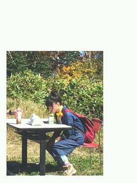 「ARCH INDIGO（アークインディゴ）のアイテム」を使った、hinaさん（レディース・155cm）の秋コーディネート