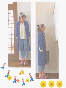 「ARCH INDIGO（アークインディゴ）のアイテム」を使った、hinaさん（レディース・155cm）の冬コーディネート