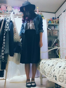 「EGOIST（エゴイスト）のアイテム（その他トップス）」を使った、yunさん（レディース・164cm）の秋コーディネート