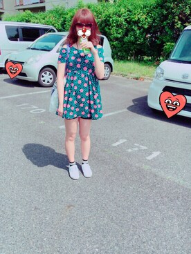 「monkey bite（モンキーバイト）のアイテム」を使った、yunさん（レディース・164cm）の夏コーディネート