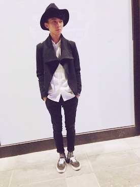 「TAIPEI」｜「アイテム（ダッフルコート）」を使った、Allenさん（メンズ・173cm）の冬コーディネート
