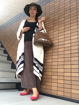 「ANOTHER BRANCH（アナザーブランチ）のアイテム（パンツ）」を使った、かとまゆさん（レディース・158cm）の秋コーディネート