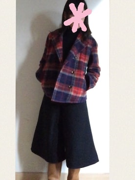「B.L.U.E（ビーエルユーイー）のアイテム（ジャケット/アウター）」を使った、＊naonao＊さん（レディース・158cm）の冬コーディネート