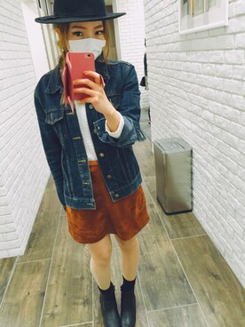 「clear（クリア）のアイテム（アクセサリー）」を使った、miharuさん（レディース・155cm）の秋コーディネート