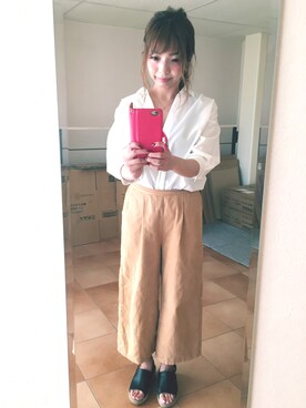 「K（陶芸）（ケイ）のアイテム」を使った、miharuさん（レディース・155cm）の秋コーディネート