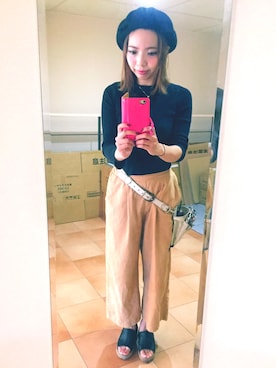 「K（陶芸）（ケイ）のアイテム」を使った、miharuさん（レディース・155cm）の秋コーディネート