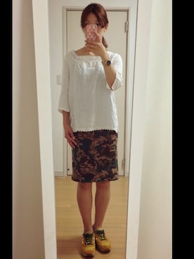 「UPTIGHT（アップタイト）のアイテム」を使った、まいこさん（レディース・164cm）の秋コーディネート