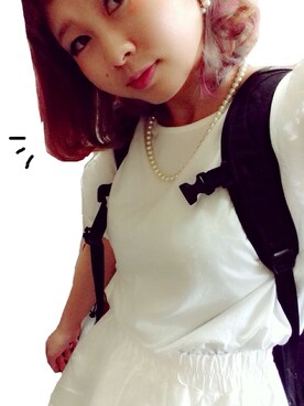 「ANOTHER BRANCH（アナザーブランチ）のアイテム（スカート）」を使った、りぃさん（レディース・153cm）の夏コーディネート