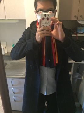 「TOMMY HILFIGER（トミーヒルフィガー）のアイテム（その他）」を使った、ROXESさん（メンズ・178cm）の冬コーディネート