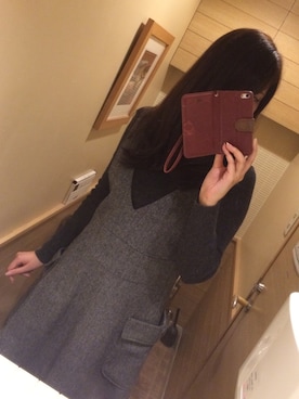 「美容室」｜「アイテム（ワンピース）」を使った、rikaさん（レディース・163cm）の秋コーディネート