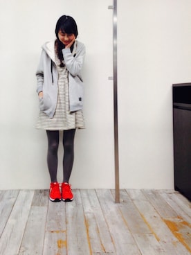 「Saucony（サッカニー）のアイテム」を使った、hirrroko14さん（レディース・164cm）の春コーディネート