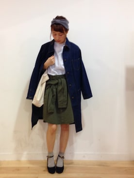 「179/WG NICOLE CLUB（イチナナキュウ/ダブルジー）のアイテム（ジャケット/アウター）」を使った、hirrroko14さん（レディース・164cm）の夏コーディネート