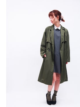 「179/WG NICOLE CLUB（イチナナキュウ/ダブルジー）のアイテム（その他アウター）」を使った、hirrroko14さん（レディース・164cm）の秋コーディネート