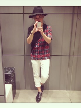 「PRADA（プラダ）のアイテム（シューズ）」を使った、YSD a.k.a Sleepyさん（メンズ・171cm）の夏コーディネート