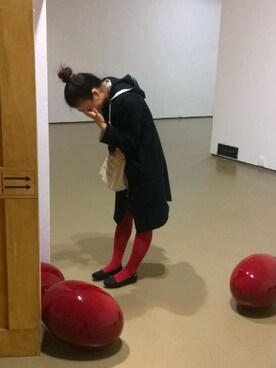 「FCUK（フレンチコネクション）のアイテム」を使った、lukaさん（レディース・159cm）の冬コーディネート