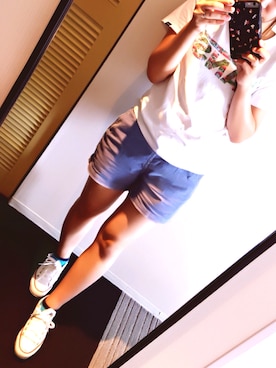 「CONVERSE（コンバース）のconverse（コンバース） ALL STAR OX（オールスターOX）（スニーカー）」を使った、まきさん（レディース・158cm）の夏コーディネート