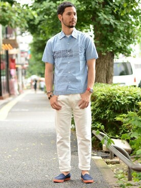 Hasebeさん（メンズ・171cm）の夏コーディネート