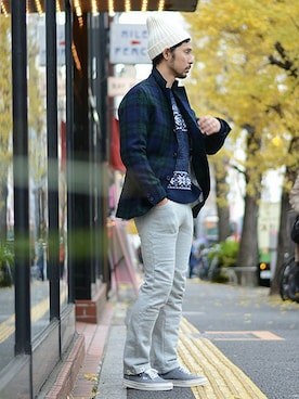 Hasebeさん（メンズ・171cm）の冬コーディネート