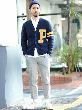 Hasebeさん（メンズ・171cm）の冬コーディネート