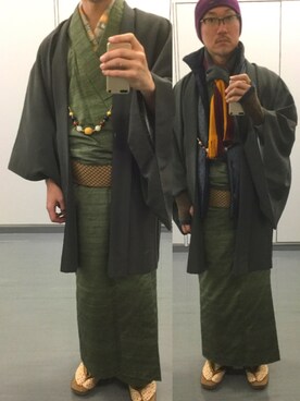 「SOU･SOU（ソウ・ソウ）のアイテム（ジャケット/アウター）」を使った、ａｓｈさん（メンズ・172cm）の冬コーディネート
