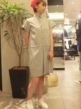 「TATRAS CONCEPT STORE（タトラスコンセプトストア）のアイテム（シューズ）」を使った、KAMさん（レディース・164cm）の春コーディネート