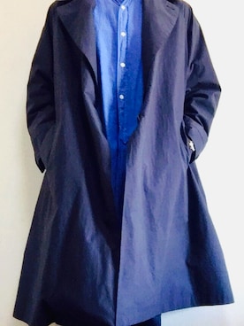 「COMOLI（コモリ）のアイテム（ダウンジャケット/コート）」を使った、tatsuyaさん（メンズ・176cm）の冬コーディネート