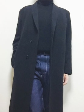 「COMOLI（コモリ）のアイテム（ダウンジャケット/コート）」を使った、tatsuyaさん（メンズ・176cm）の春コーディネート