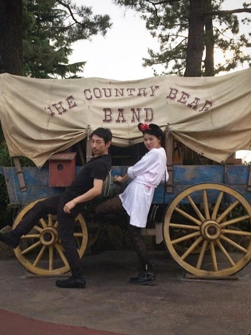 「black、Chrome Hearts、white、birthday、Disney land」｜「CHROME HEARTSのタイツ（タイツ/ストッキング、ブラック系）」を使った、CHIEさん（レディース・160cm）の夏コーディネートの1枚目の写真