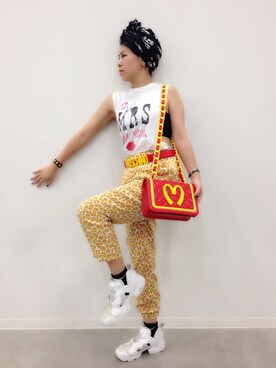 「Steve J ＆Yoni P（スティーブジェイアンドヨニピー）のアイテム」を使った、CHIEさん（レディース・160cm）の夏コーディネート